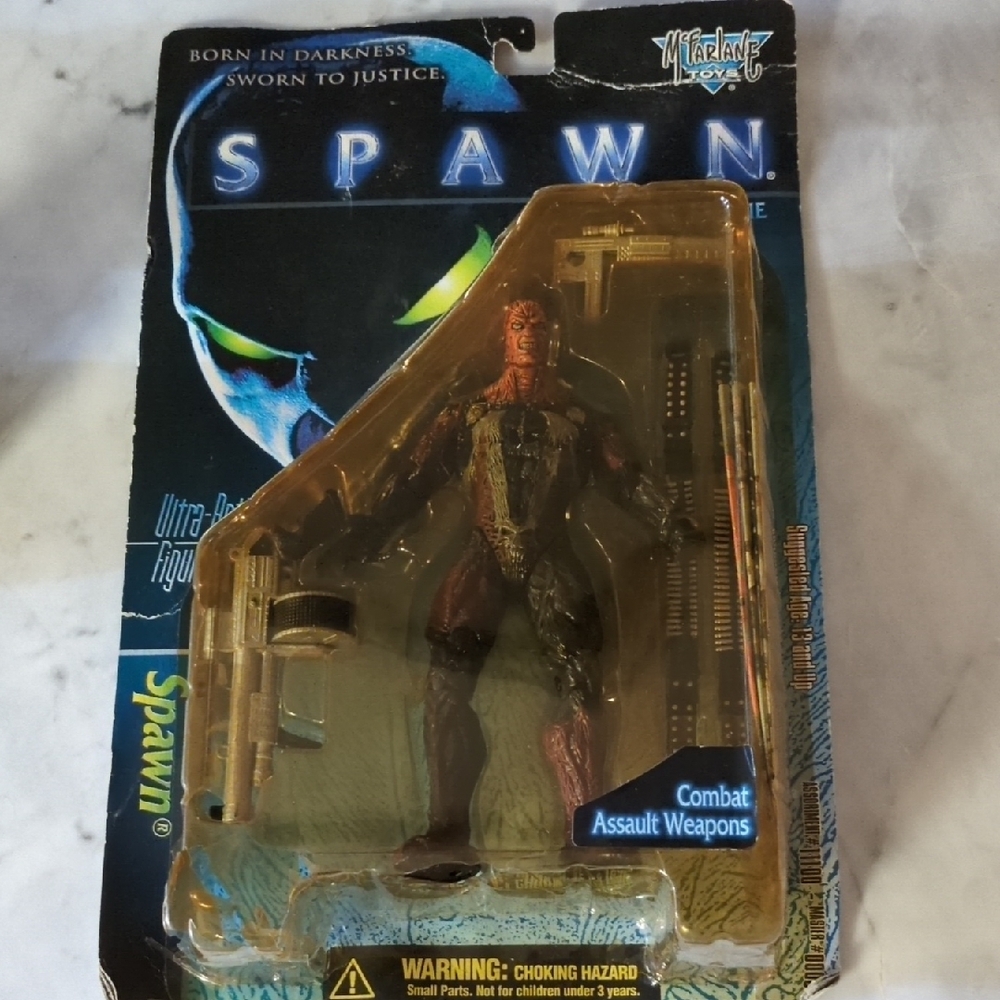 Spawn Action Figure with Combat Weapons- New In Package